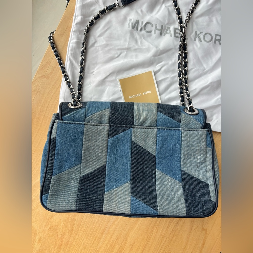 Michael Kors “Sloan” Patchwork Denim Crossbody - image 3